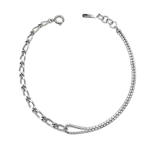 Trendy women fashion collection zircon chain choker necklace wholesale